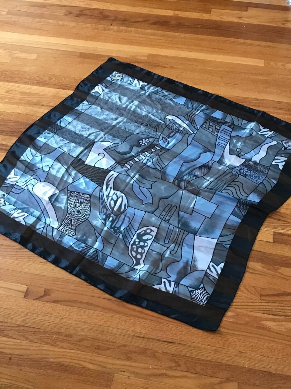 Picasso Cubist Print Scarf NEW